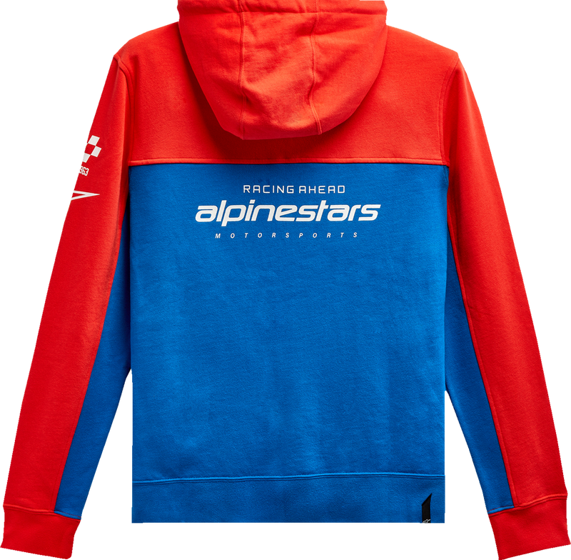 ALPINESTARS H Block Hoodie - Warm Red/Bright Blue - 2XL 12135107031712X