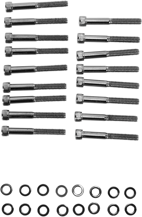 DRAG SPECIALTIES Bolt Kit - Knurled - Primary MK685BK