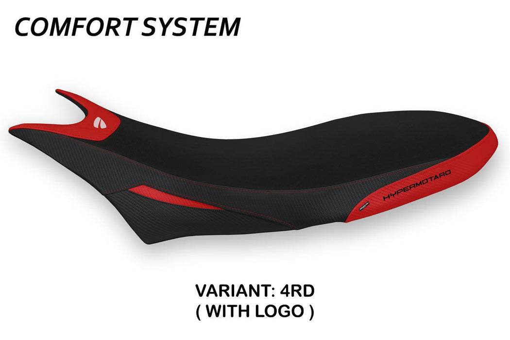 Ducati Hypermotard 950 2019-2024 Seat Cover Tappezzeria Italia Comfort in Red