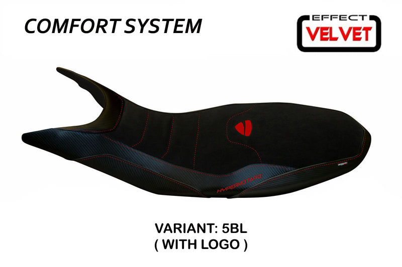 Ducati Hypermotard 821 939 2013-2018 Seat Cover Tappezzeria Italia Comfort in Black