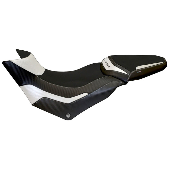 Ducati Multistrada 950 2017-2021 Seat Cover Tappezzeria Italia in White and Black