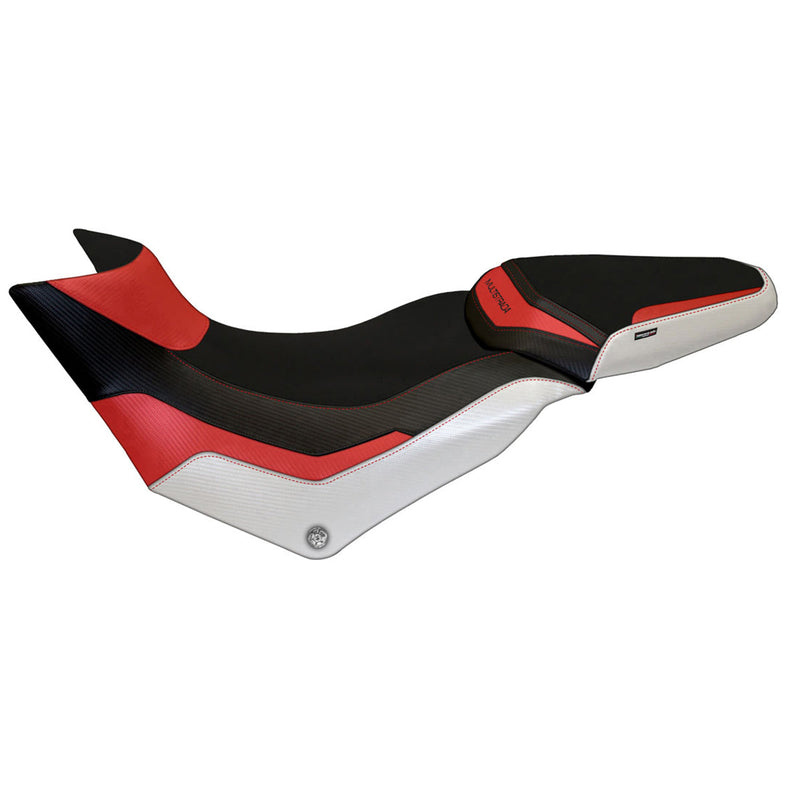 Ducati Multistrada 950 2017-2021 Seat Cover Tappezzeria Italia in Red and White