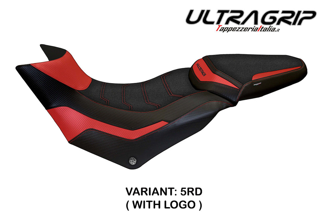 Ducati Multistrada 950 2017-2020 2021 Seat Cover Tappezzeria Italia Ultragrip in Red and Black