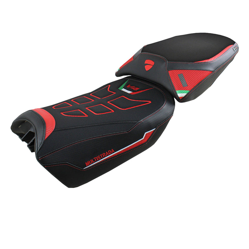 Ducati Multistrada V4 Pikes Peak 2022-2024 Seat Cover Tappezzeria Italia Comfort in Red