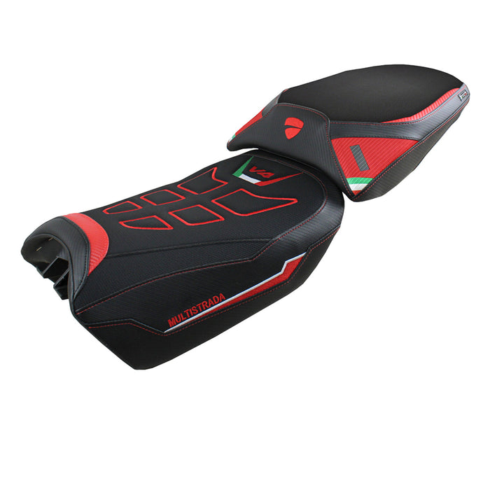 Ducati Multistrada V4 Pikes Peak 2022-2024 Seat Cover Tappezzeria Italia Comfort in Red
