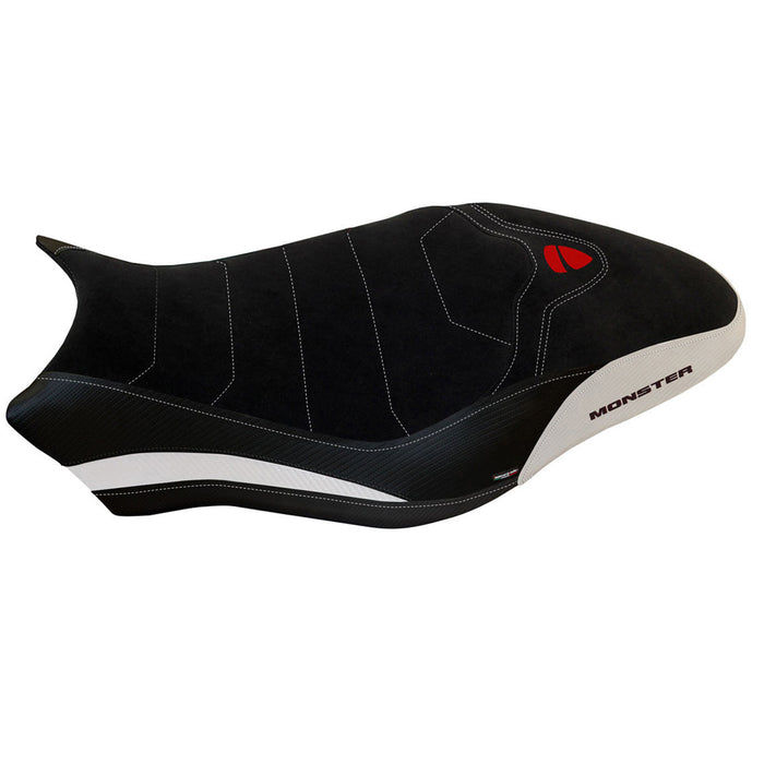 Ducati Monster 797 2017-2020 Seat Cover Tappezzeria Italia Comfort in White and Black