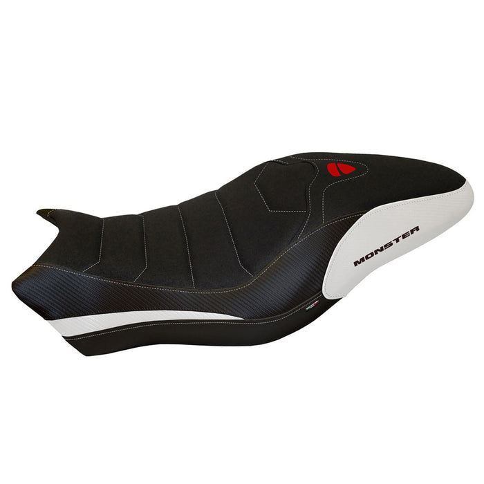 Ducati Monster 797 2017-2020 Seat Cover Tappezzeria Italia Ultragrip in White