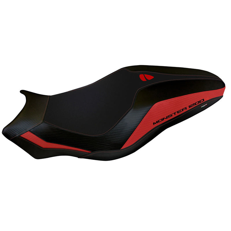 Ducati Monster 1200 2017-2020 Seat Cover Tappezzeria Italia in Red and Black