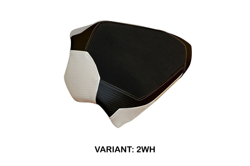 Ducati Panigale V4 Passenger 2018-2024 Seat Cover Tappezzeria Italia in White and Black
