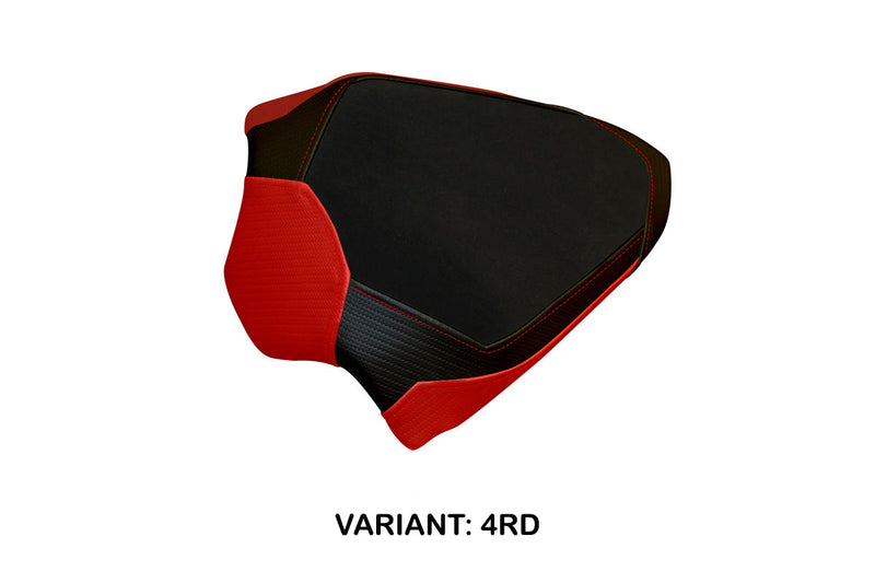 Ducati Panigale V4 2018-2024 Passenger Seat Cover Tappezzeria Italia in Red and Black