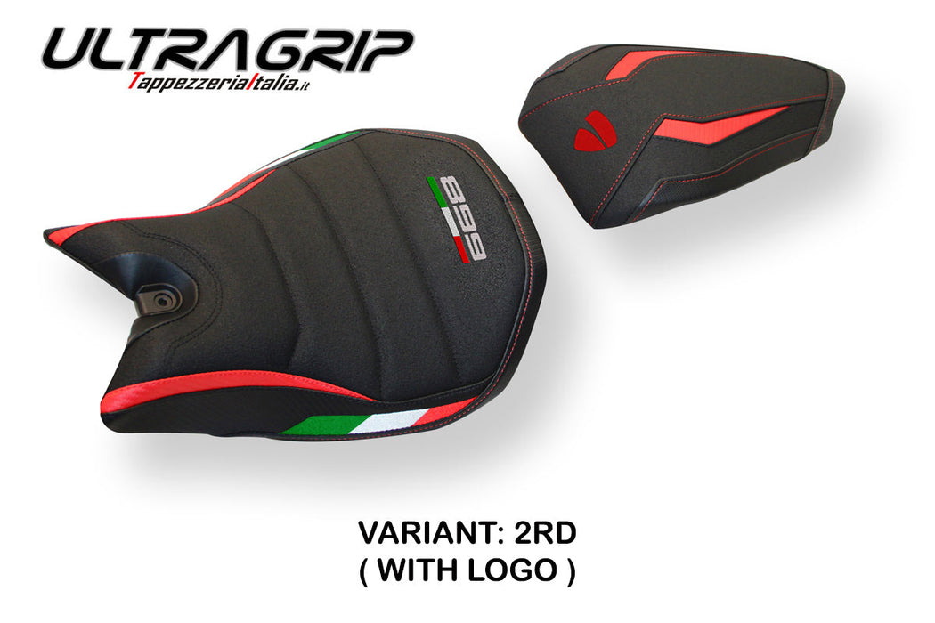 Ducati Panigale 899 2013-2015 Seat Cover Tappezzeria Italia Ultragrip in Red and Black