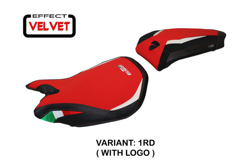 Ducati Panigale 959 2016-2018 Seat Cover Tappezzeria Italia in Red and Black
