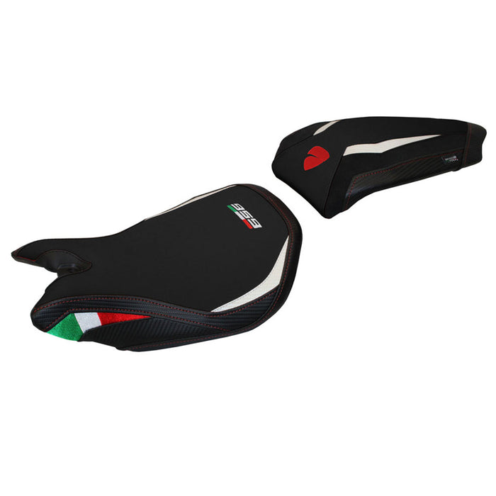 Ducati Panigale 959 2016-2018 Seat Cover Tappezzeria Italia in White and Black