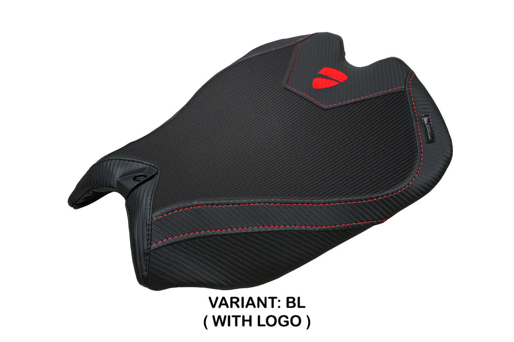 Ducati Panigale V4 2025 Seat Cover Tappezzeria Black Ducati Logo