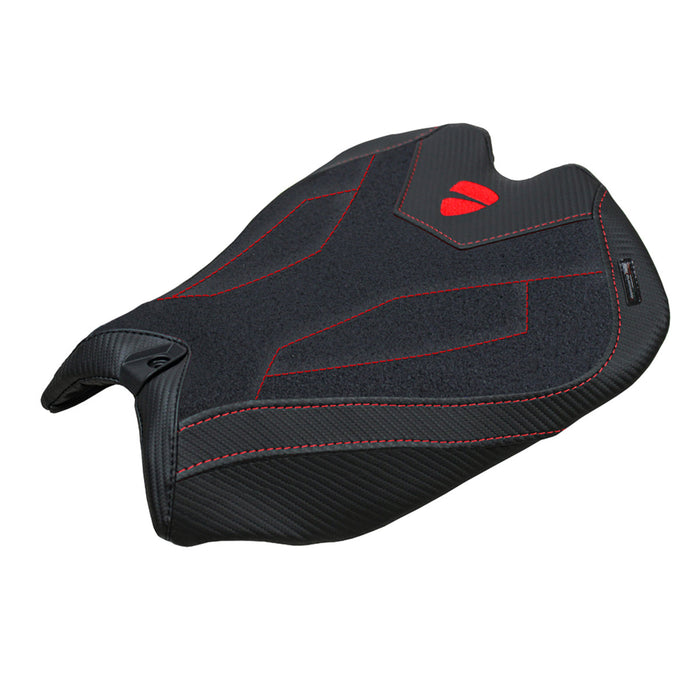 Ducati Panigale V4 2025 Seat Cover Tappezzeria Ultragrip Black Ducati Logo