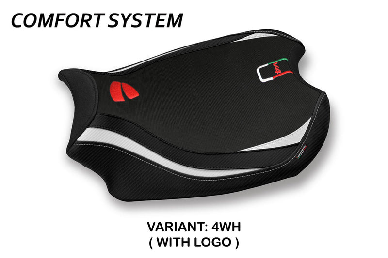 Ducati Panigale V4 2018-2024 Seat Cover Tappezzeria Italia Comfort in White