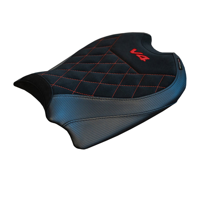 Ducati Panigale V4 2018-2024 Seat Cover Tappezzeria Italia in Black Diamond