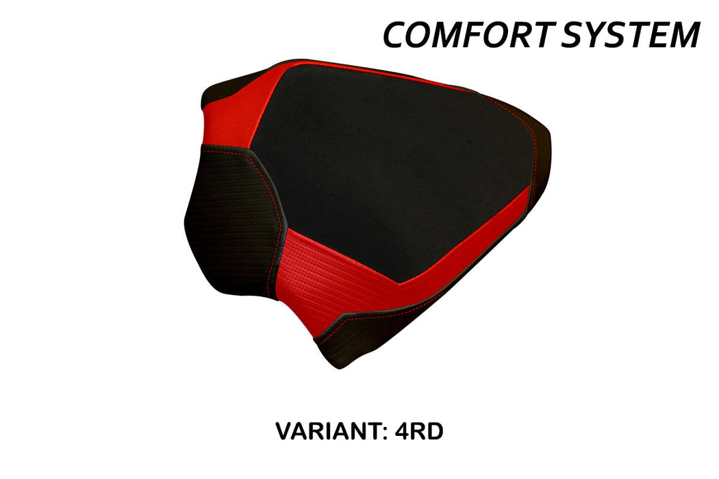 Ducati Panigale V4 2018-2024 Passenger Seat Cover Tappezzeria Italia Comfort in Red