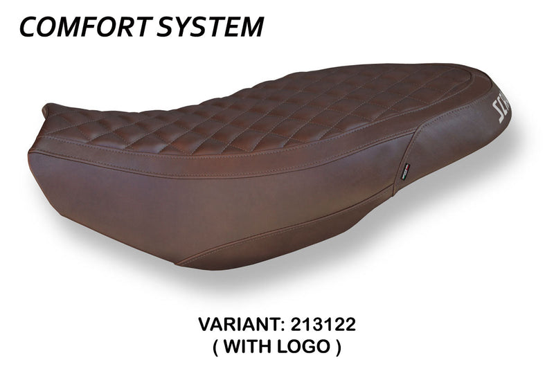 Ducati Scrambler 400 800 1100 2015-2023 Seat Cover Tappezzeria Italia Comfort in Brown
