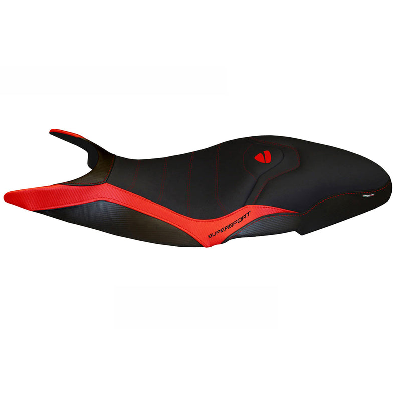 Ducati Super Sport 950S 2017-2024 Seat Cover Tappezzeria Italia Comfort in Red and Black