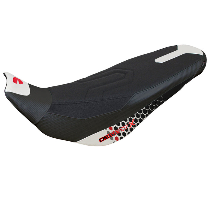 Ducati Desert X Rally 2022-2024 Seat Cover Tappezzeria Italia Ultragrip in Special White