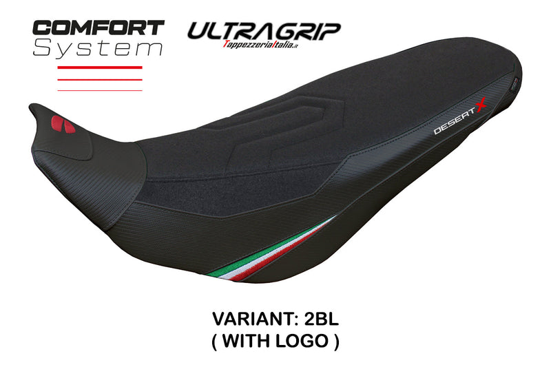 Ducati Desert X Rally 2022-2024 Seat Cover Tappezzeria Italia in Keren Comfort Black