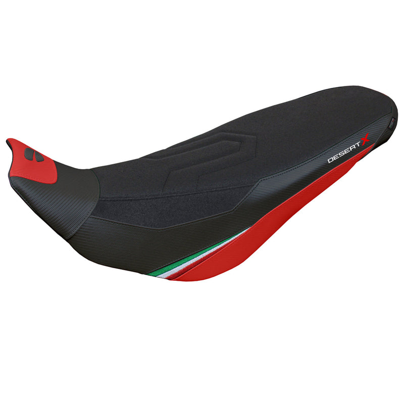 Ducati Desert X Rally 2022-2024 Seat Cover Tappezzeria Italia in Keren Comfort Red and Black