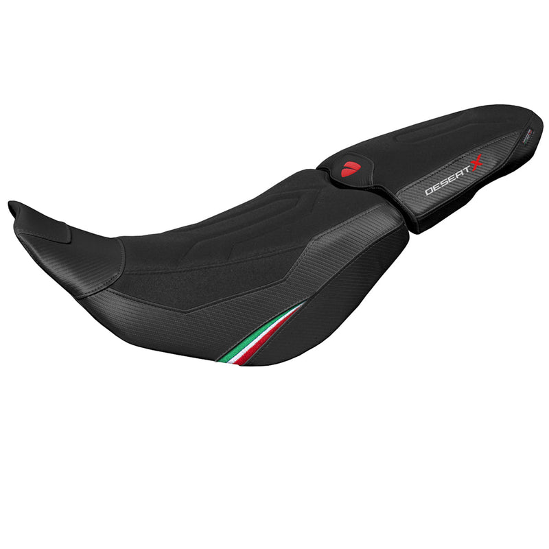 Ducati Desert X 2022-2025 Seat Cover Tappezzeria Italia in Trico Comfort Ultragrip Black