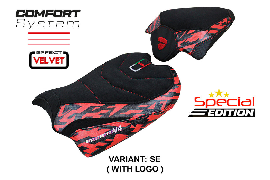 Ducati Streetfighter V4 2020-2024 Seat Cover Tappezzeria Comfort Suede Special