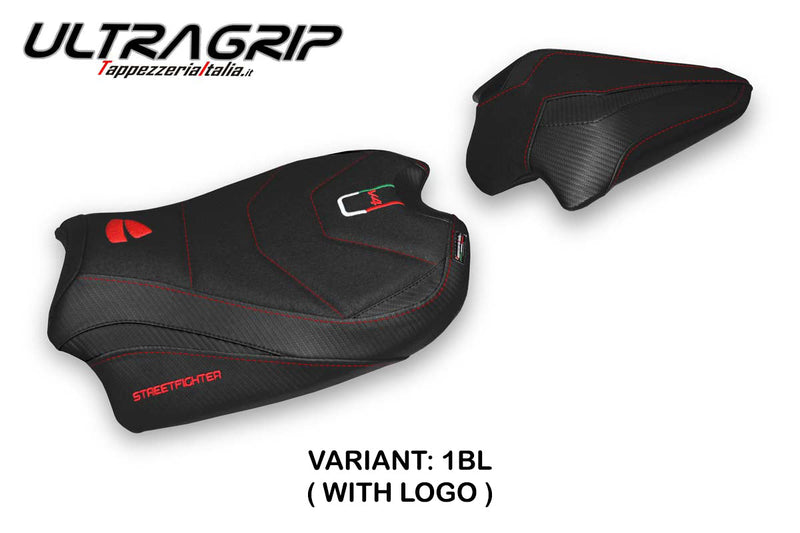 Ducati Streetfighter V4 2020-2024 Seat Cover Tappezzeria Italia Ultragrip in Black