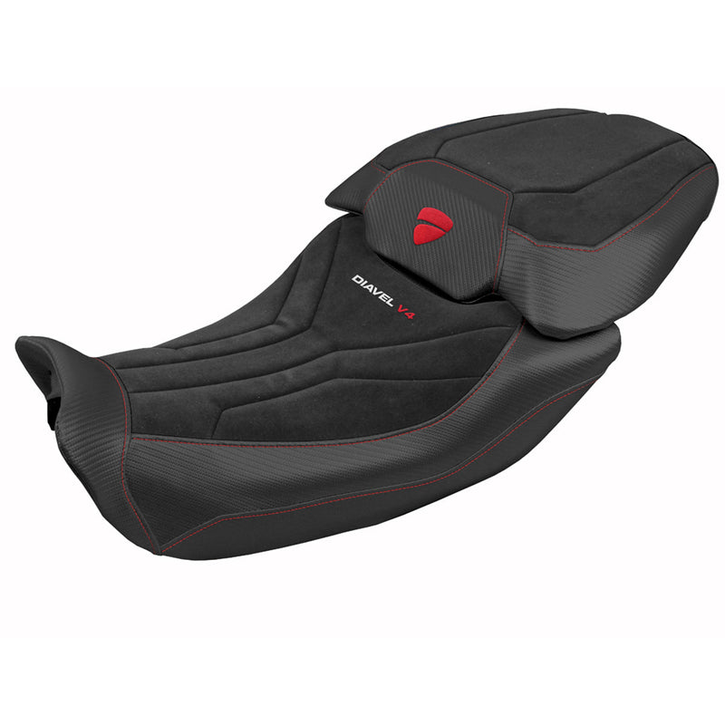 Ducati Diavel V4 2023-2025 Seat Cover Tappezzeria Italia in Diablo Velvet Black