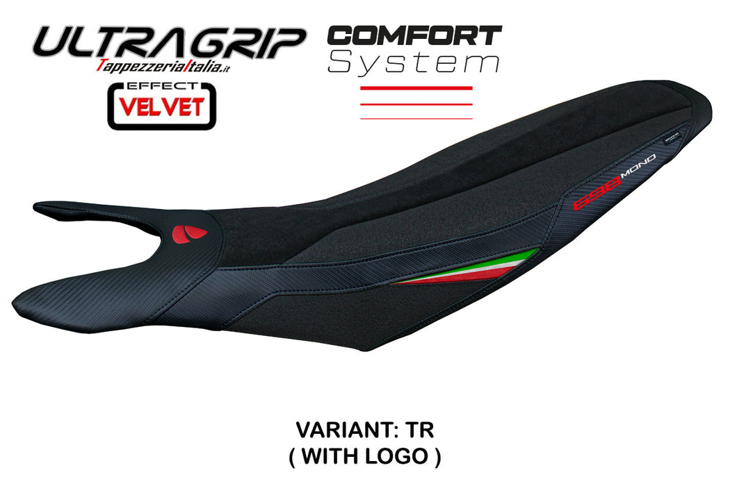 Ducati Hypermotard 698 Mono 2024 Seat Cover Tappezzeria Italia Comfort Ultragrip in Italy Flag