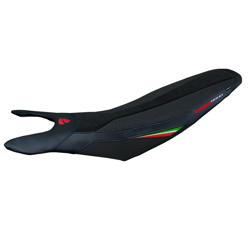 Ducati Hypermotard 698 Mono 2024 Seat Cover Tappezzeria Italia Ultragrip in Italy Flag