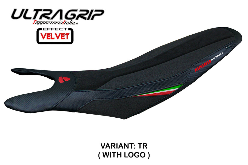 Ducati Hypermotard 698 Mono 2024 Seat Cover Tappezzeria Italia Ultragrip in Italy Flag