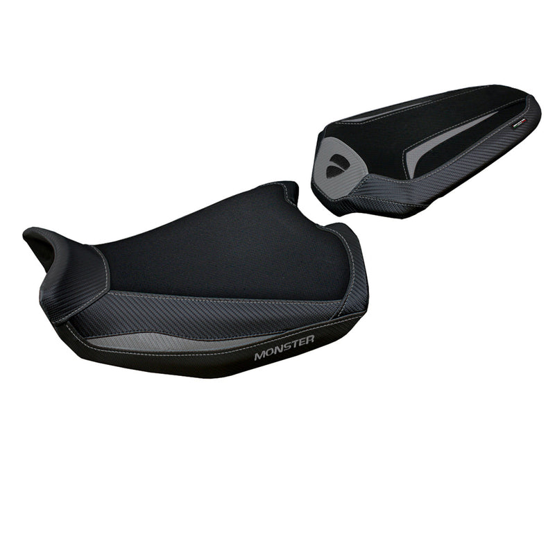 Ducati Monster 937 950 2021-2024 Seat Cover Tappezzeria Italia in Grey and Black
