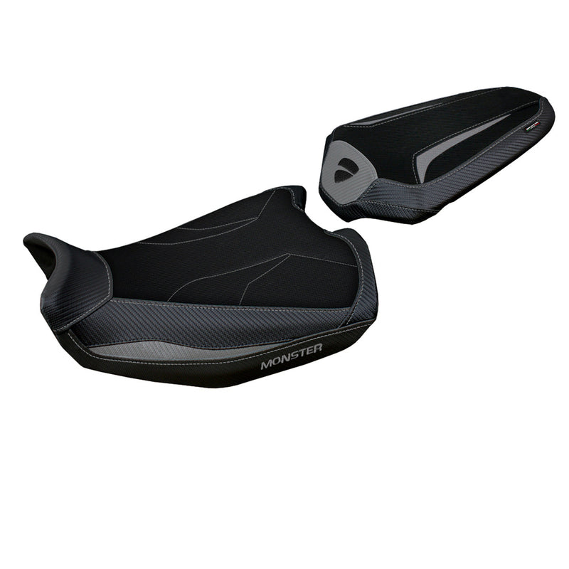 Ducati Monster 937 950 2021-2024 Seat Cover Tappezzeria Italia Comfort in Grey and Black