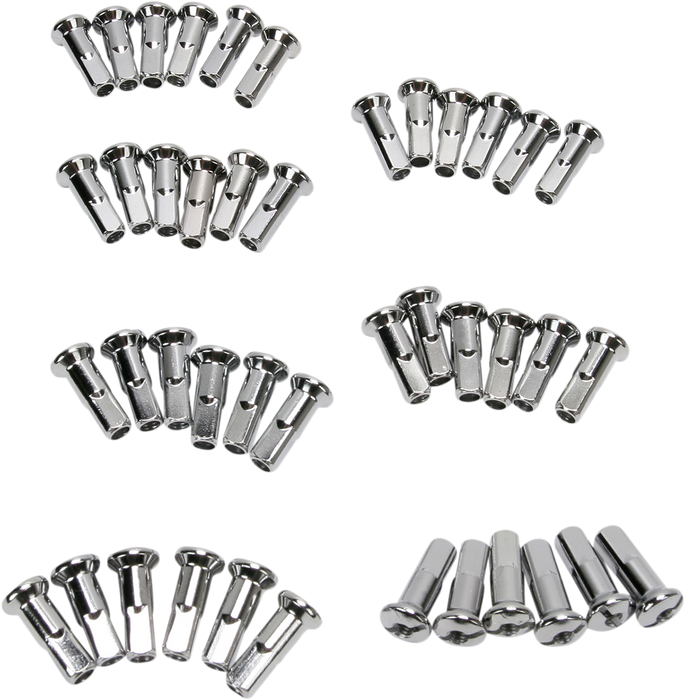 DRAG SPECIALTIES Spoke Nipples - Chrome - Standard Length 16-0500S-42-HC3