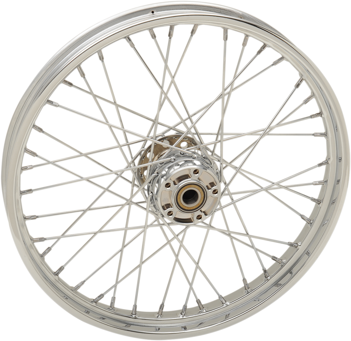 DRAG SPECIALTIES Front Wheel - Single Disc/No ABS - Chrome - 21"x2.15" - '07-'17 Softails 64417