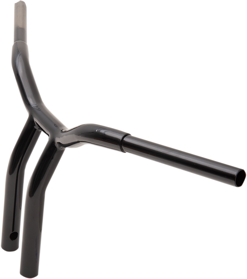 LA CHOPPERS Handlebar - Kage Fighter - One Piece - Bent - 12" - Black LA-7338-12B
