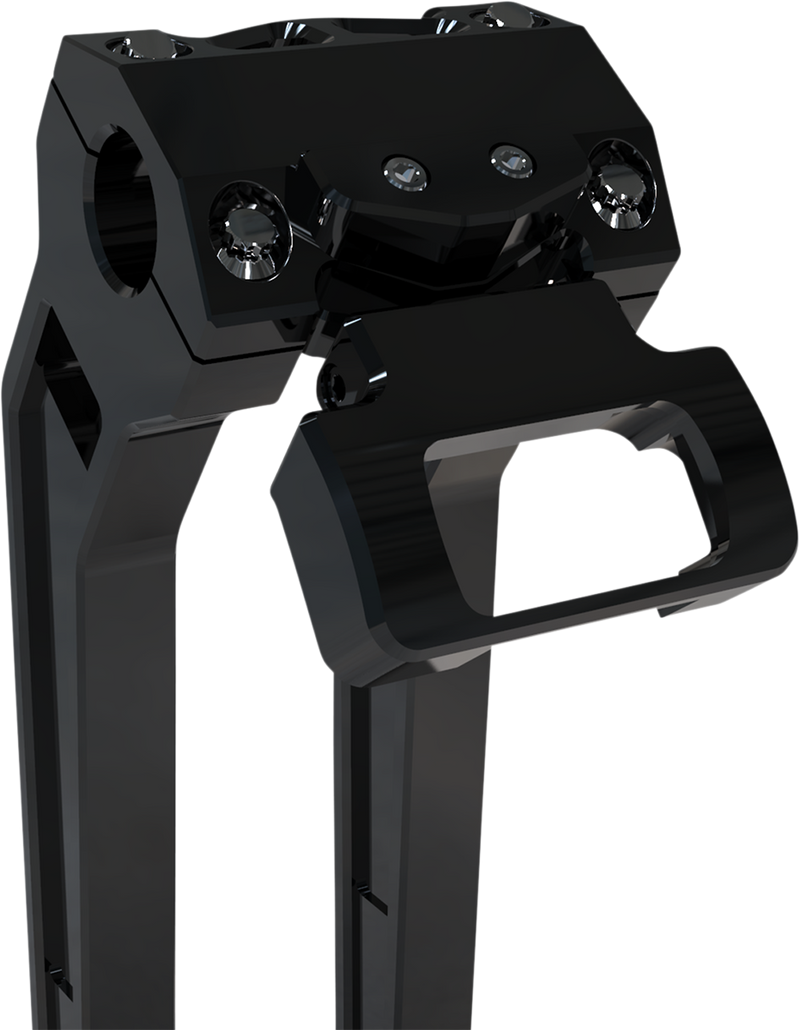 LA CHOPPERS Gauge Mount - Single - Black - Softail LA-7397-00B
