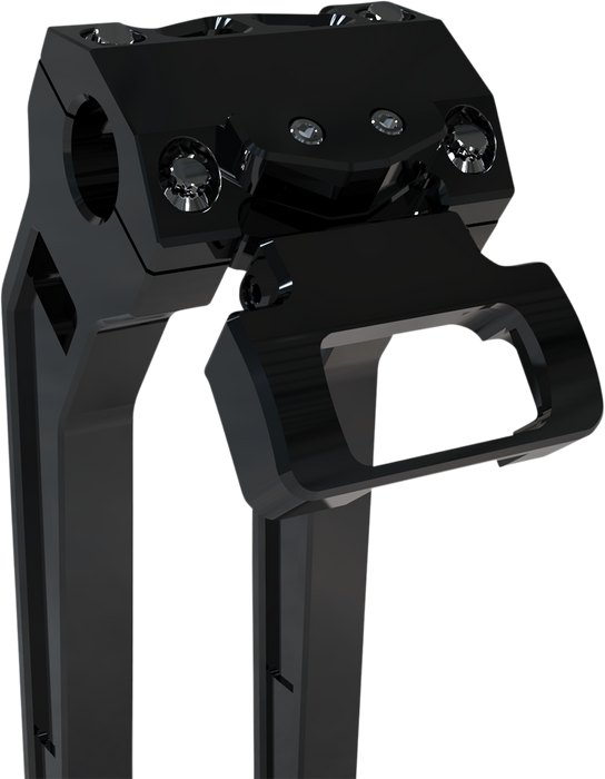 LA CHOPPERS Gauge Mount - Single - Black - Softail LA-7397-00B