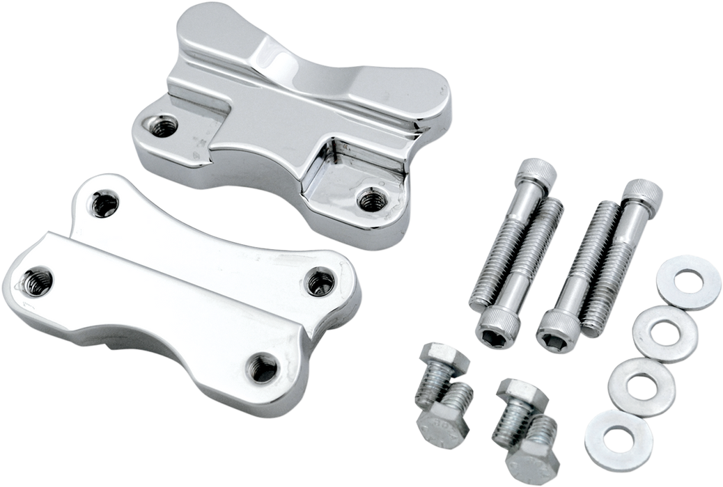 DRAG SPECIALTIES Fender-To-Fork Adapters - Chrome 1410-0066
