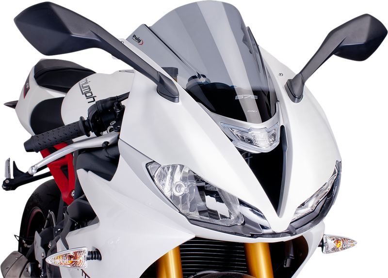 PUIG HI-TECH PARTS Race Windscreen - Smoke - Triumph 6498H