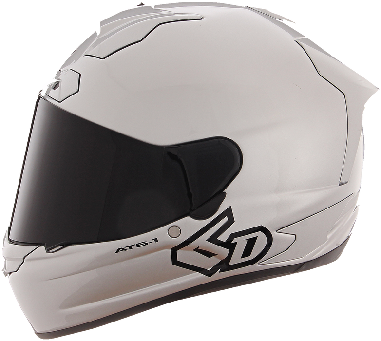 6D ATS-1R Motorcycle Helmet - Gloss Silver - Large 30-0997