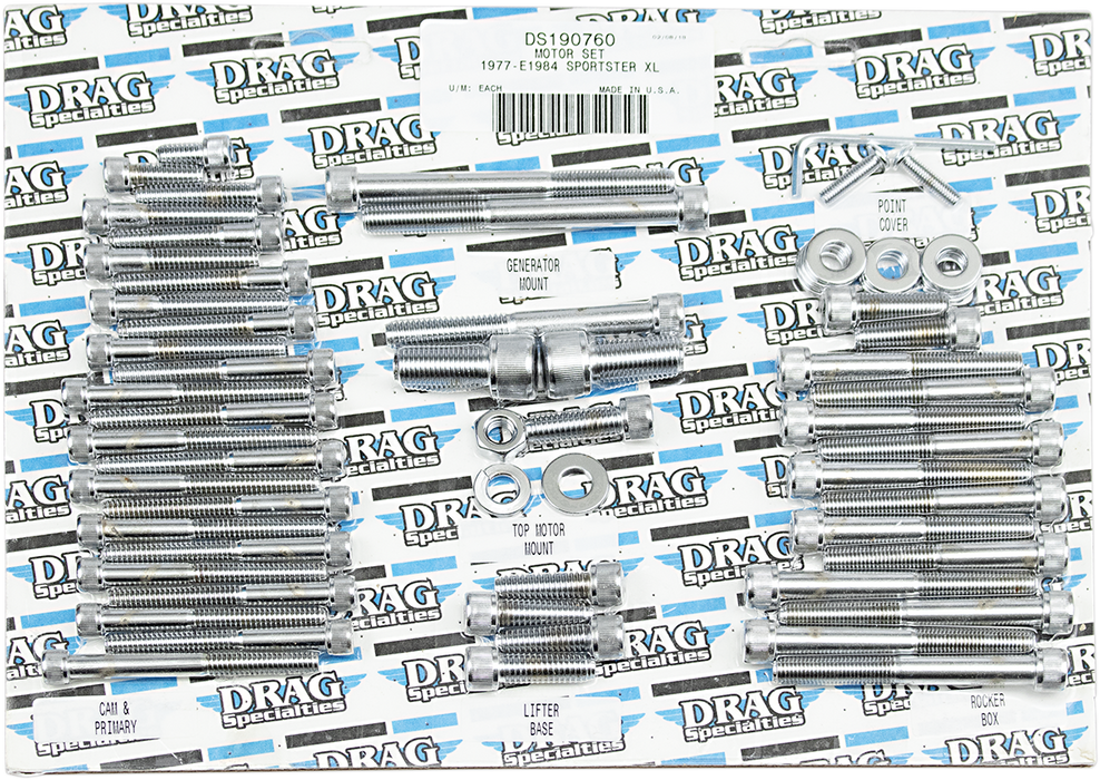 DRAG SPECIALTIES Motor Socket Head Bolts - XL '77-'84 MK101