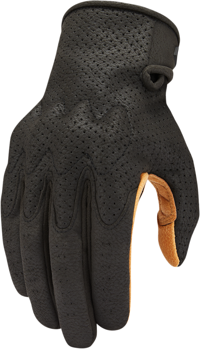 ICON Airform™ Motorcycle Gloves - Black/Tan - Small 3301-4141