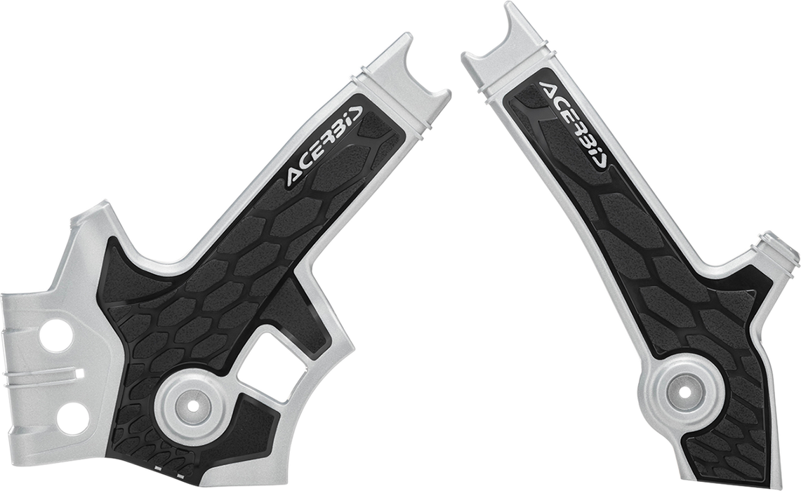 ACERBIS X-Grip Frame Guards - Silver/Black 2801931019