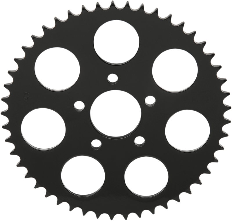 DRAG SPECIALTIES Rear Sprocket - Gloss Black - Flat - 49 Tooth 16422EB