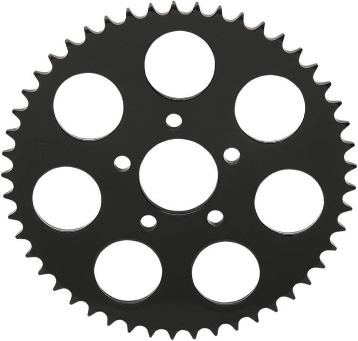 DRAG SPECIALTIES Rear Sprocket - Gloss Black - Flat - 49 Tooth 16422EB