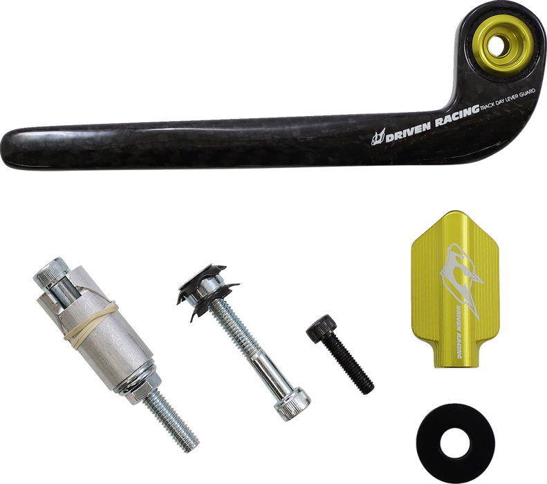 DRIVEN RACING Lever Guard - Carbon Fiber - Clutch - Gold DCTDLG-2-GD